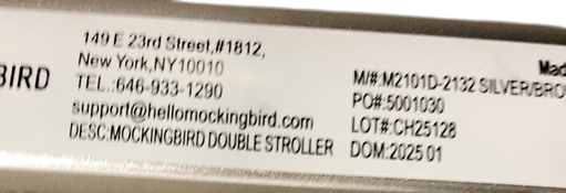 Shop Mockingbird Single to Double 2.0 Stroller, 2025, Black, Silver With Penny Leather, Windowpane at GoodBuy Gear