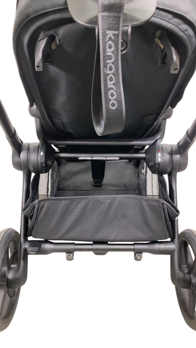 Shop Bugaboo Kangaroo Single To Double Stroller, 2024, Black, Midnight Black, Misty White at GoodBuy Gear
