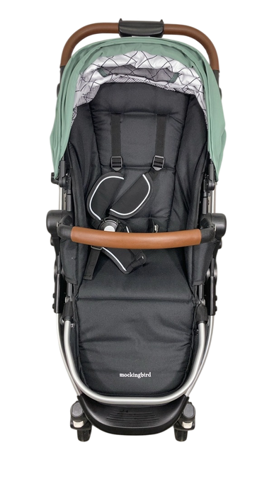 Shop Mockingbird Single 2.0 Stroller, 2025, Sage, Silver With Penny Leather, Windowpane at GoodBuy Gear