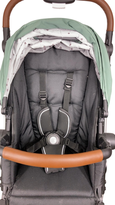 Shop Mockingbird Single 2.0 Stroller, 2024, Sage, Silver With Penny Leather, Watercolor Drops at GoodBuy Gear