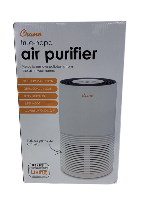 Shop Crane True HEPA Tower Air Purifier with UV Light, 300 Sq ft. at GoodBuy Gear