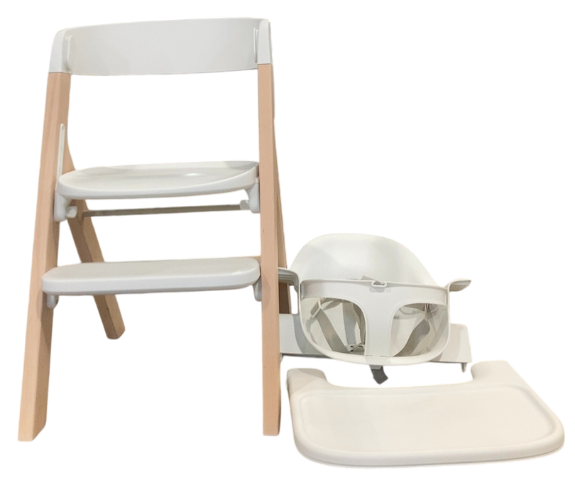 Shop Mockingbird High Chair, Natural Beech, White at GoodBuy Gear