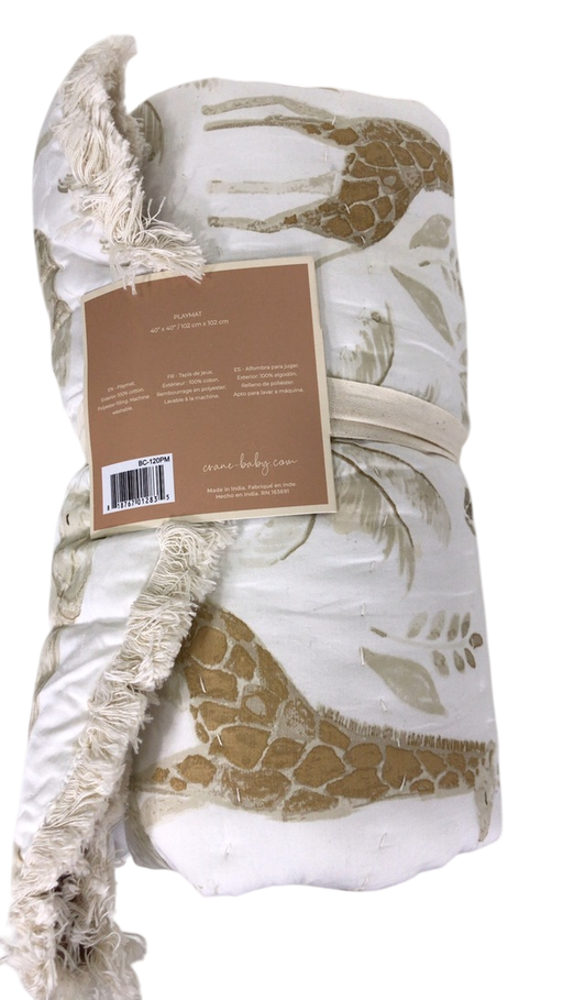 Shop Crane Baby Cotton Quilted Play Mat, Kendi (Safari Animal) at GoodBuy Gear