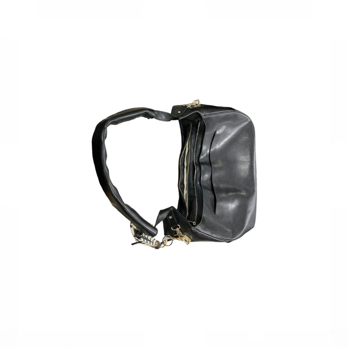 Shop Mina Baie Leather Original Diaper Bag, Black at GoodBuy Gear