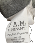 Shop 7 A.M. Enfant Pookie Poncho, Metallic Grey at GoodBuy Gear