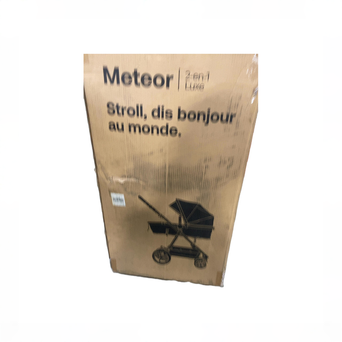 Shop Mompush Meteor 2 Stroller, Black, Black Frame, 2026 at GoodBuy Gear