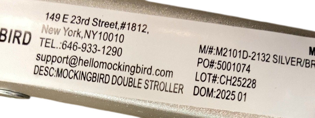 Shop Mockingbird Single to Double 2.0 Stroller, Sky, Watercolor Drops, Silver With Penny Leather, 2025 at GoodBuy Gear