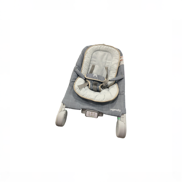 Shop Ingenuity Happy Belly Rock-to-Bounce Massage Seat, Chambray HIDDEN REQ 6/16 JL at GoodBuy Gear