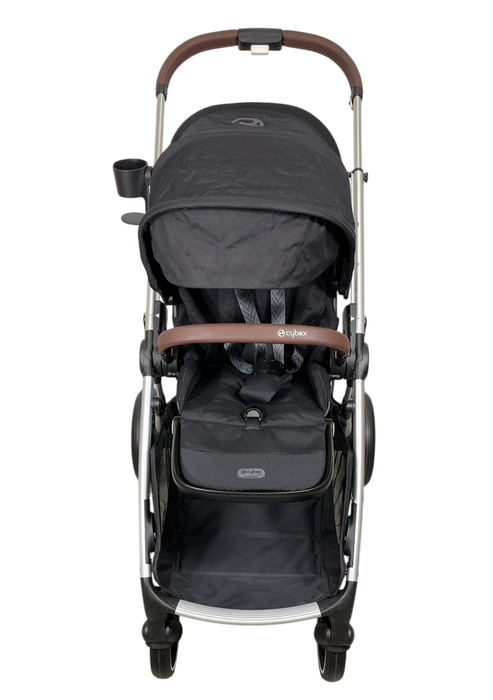Shop Cybex Gazelle S Modular Stroller, 2024, Moon Black, Silver Frame at GoodBuy Gear
