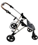 Shop Mockingbird 2.0 Single to Double Stroller Frame, 2024, Silver With Penny Leather at GoodBuy Gear