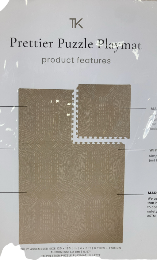 Shop Toddlekind Prettier Puzzle Playmat Standard, Deco, Ecru at GoodBuy Gear