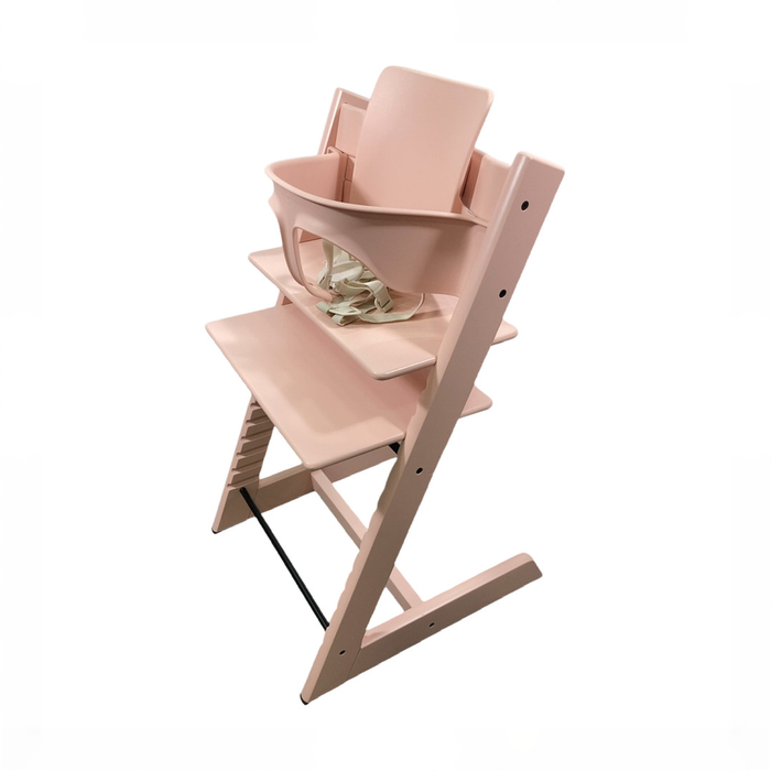 Shop Stokke Tripp Trapp High Chair With Baby Set, 2, Serene Pink at GoodBuy Gear