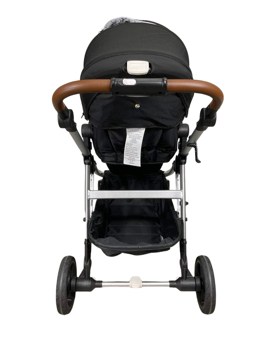 Mockingbird Single to Double Stroller, Silver with Penny Leather, Windowpane, Black , 2023