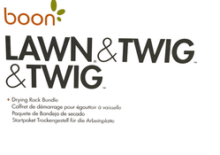 Shop Boon Lawn Countertop Drying Rack With 2 Twigs, Grey at GoodBuy Gear