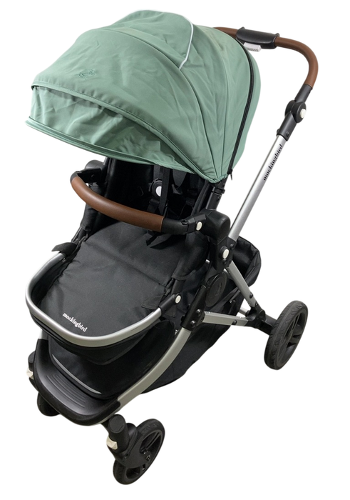 Mockingbird Single to Double 2.0 Stroller, Sage, Watercolor Drops, Silver With Penny Leather, 2025
