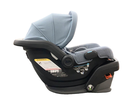 secondhand UPPAbaby MESA V2 Infant Car Seat, 2023, Gregory (Blue Melange Merino Wool)