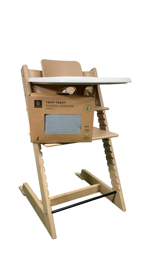 stokke tripp trapp 2019 Stokke Tripp Trapp Complete High Chair, Nordic Blue, Oak Natural