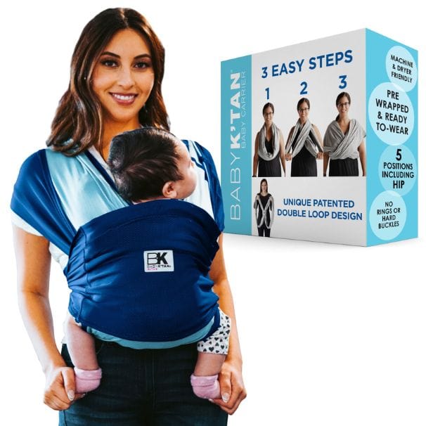 Baby K'tan Baby Carrier, Active, Large, Turquoise Blue