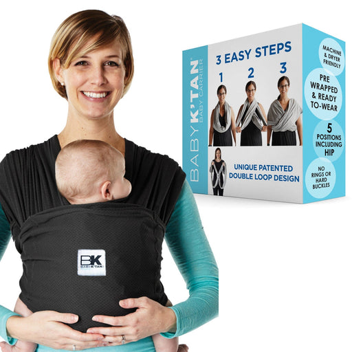 Shop Baby K'tan Baby Carrier, Black, Breeze, X-Large at GoodBuy Gear