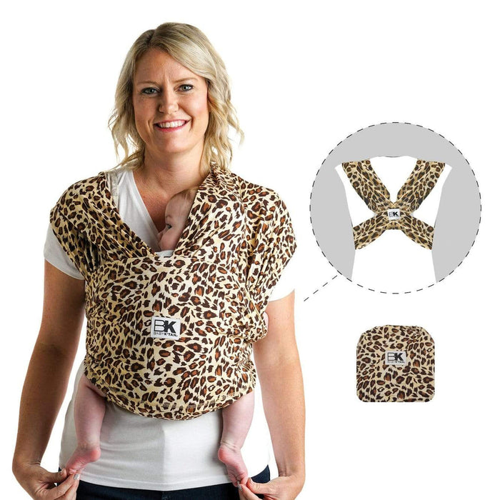 Baby K'tan Baby Carrier, Leopard Love Brown, Print, X-Small