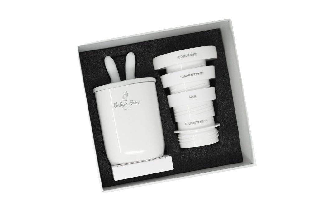 The Baby's Brew 3.0 Portable Bottle Warmer Adapter Set (Warmer + Four Adapters)