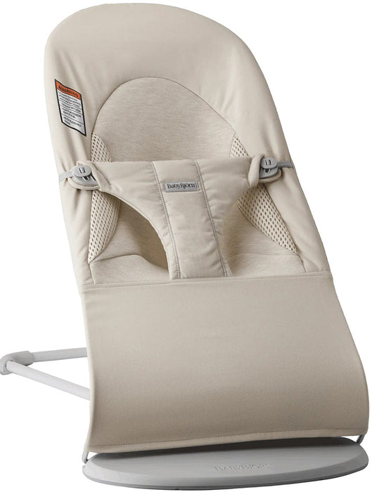 BabyBjorn Bouncer Balance Soft, Light Beige TriFabric, Light Gray Frame