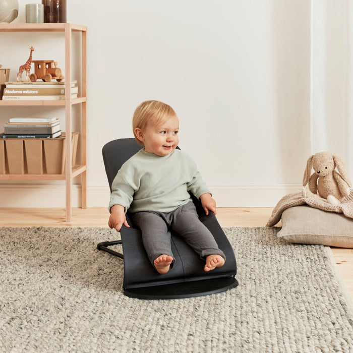 BabyBjorn Bouncer Balance + Free Baby Carrier Mini, Gray/Black