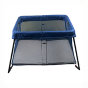 Shop BabyBjorn Travel Crib Light Bundle with Fitted Sheet, Great Blue at GoodBuy Gear