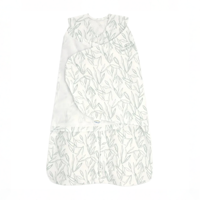 Shop Halo SleepSack Swaddle, Green Leaves, Small at GoodBuy Gear