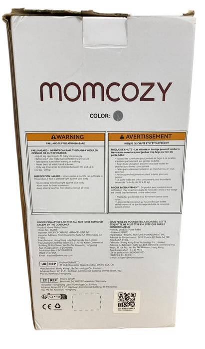 Shop Momcozy Air Mesh Baby Carrier , Grey at GoodBuy Gear