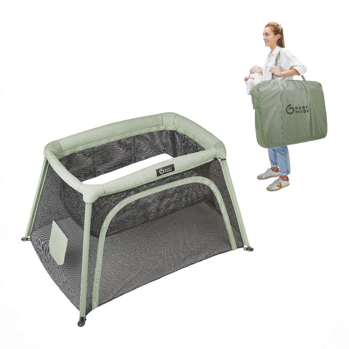 Shop Babymoov Travel Crib and Bed 3-in-1 Moov and Comfy, Sage Black at GoodBuy Gear