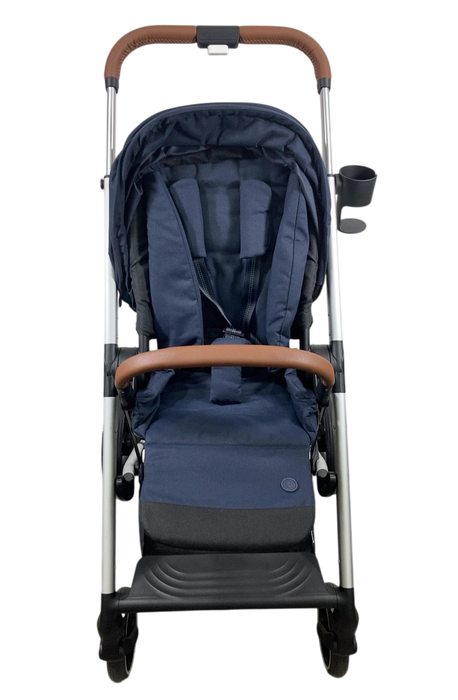 Shop Cybex Balios S Lux Stroller, 2021, Ocean Blue, Silver Frame at GoodBuy Gear