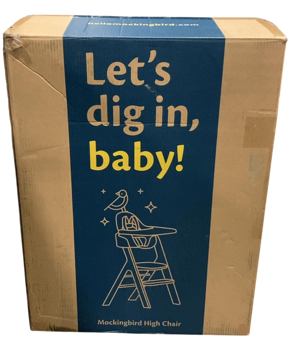 Shop Mockingbird High Chair, Natural Beech, White at GoodBuy Gear