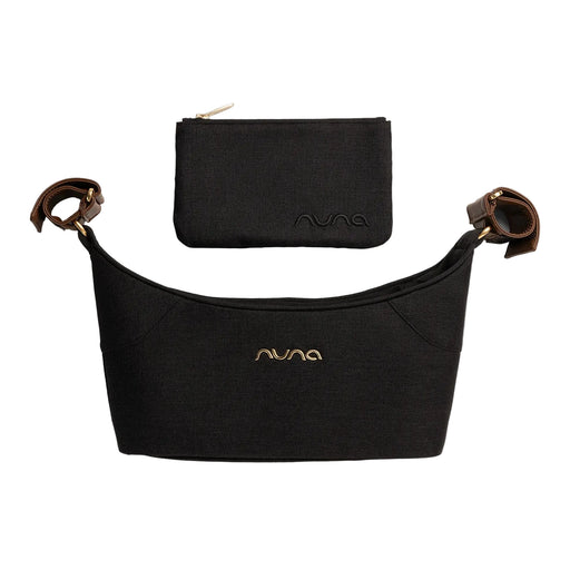 Shop Nuna Stroller Organizer, Caviar with Cognac Straps at GoodBuy Gear