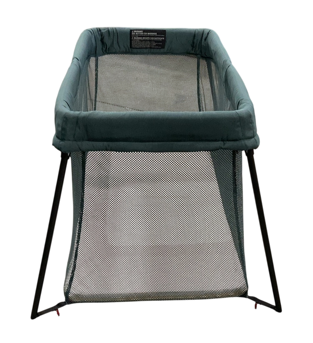 Shop BabyBjorn Travel Crib Light Bundle with Fitted Sheet, Dark Green at GoodBuy Gear