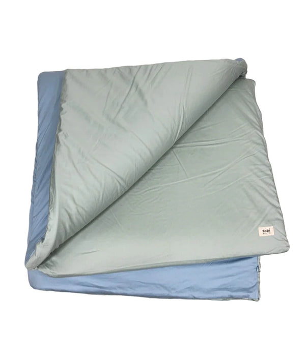 Toki Kids Mega Padded Play Mat 55" x 55", Sage + Breeze