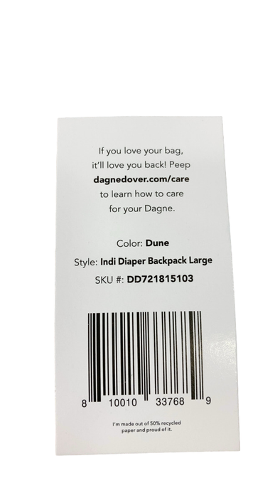 Shop Dagne Dover Indi Diaper Backpack Large, Dune at GoodBuy Gear