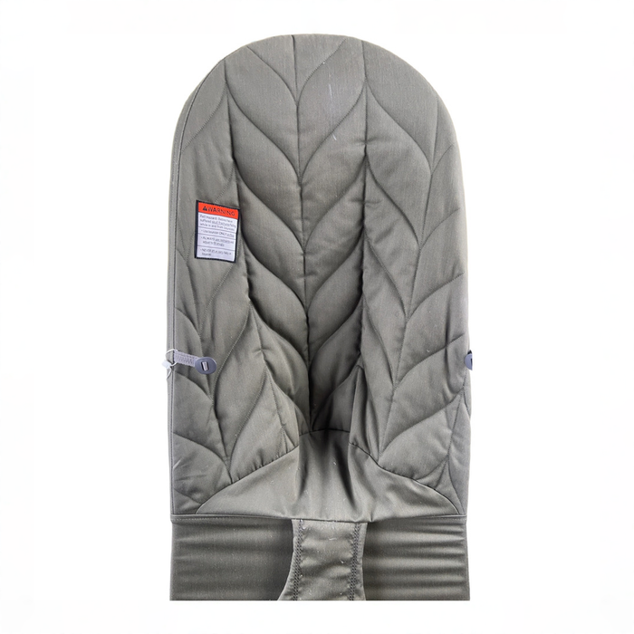 Shop BabyBjorn Bouncer Bliss, Dark Gray Frame, Dark Green Woven Petal Quilt at GoodBuy Gear