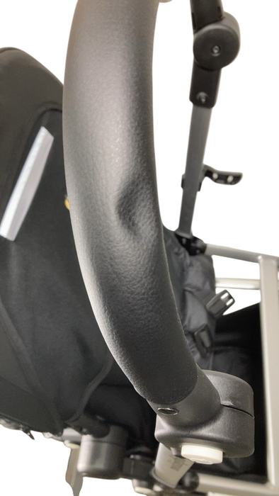 Shop Mockingbird Single to Double 2.0 Stroller, 2024, Black, Silver With Black Leather, Windowpane at GoodBuy Gear