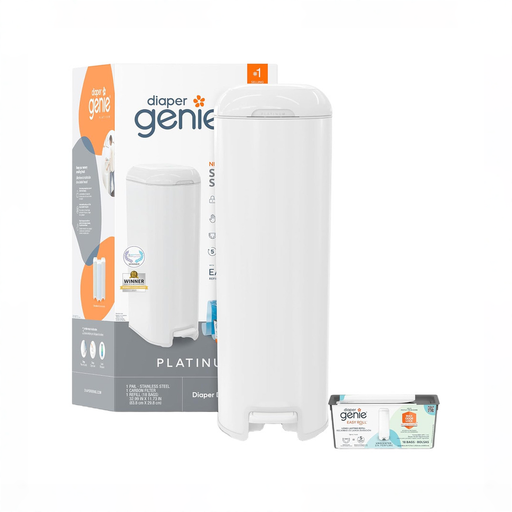 Shop Diaper Genie Platinum Diaper Pail, White at GoodBuy Gear