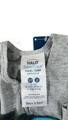 Shop Halo Ideal Temp Swaddle, Grey/Aqua, Small at GoodBuy Gear