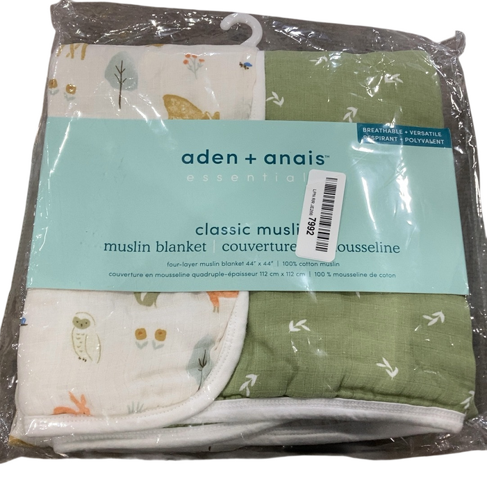 Shop Aden + Anais Essentials Classic Muslin Blanket, Sage Woodland at GoodBuy Gear