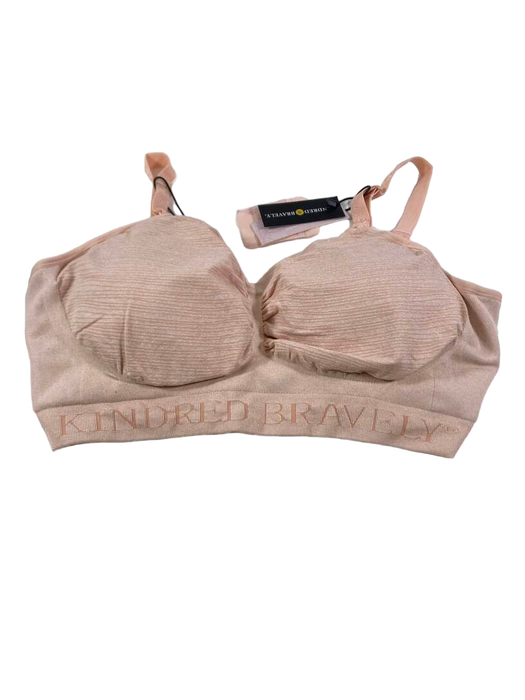 used Kindred Bravely Sublime Hands-Free Pumping & Nursing Bra, Pink Heather, Busty, X-Large