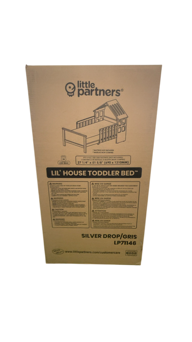 Shop Little Partners Lil' House Toddler Bed, Silver Drop at GoodBuy Gear