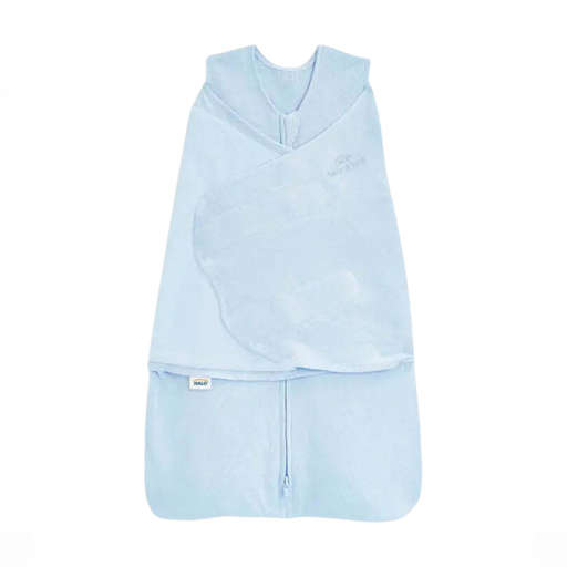 Shop Halo Organic Cotton SleepSack Swaddle, Chambray, Newborn at GoodBuy Gear