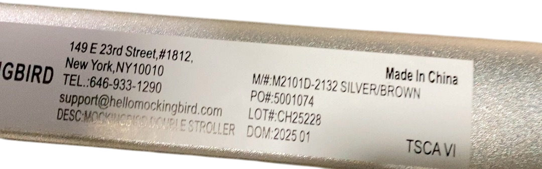 Shop Mockingbird Single to Double 2.0 Stroller, 2025, Black, Silver With Penny Leather, Windowpane at GoodBuy Gear