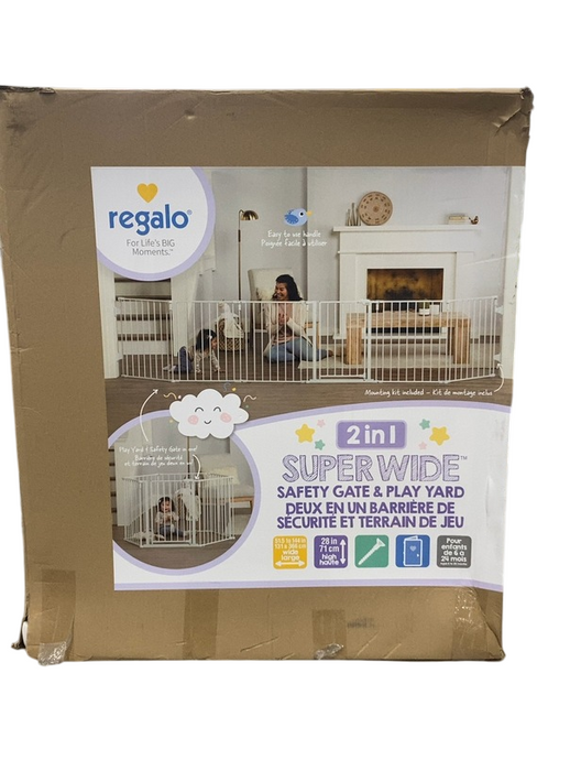 Shop Regalo 2 in 1 Super Wide Safety Gate and Play Yard, 144"x28" at GoodBuy Gear