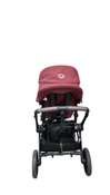 Shop Bugaboo Kangaroo Single To Double Stroller, 2024, Black, Dark Cherry, Dark Cherry at GoodBuy Gear