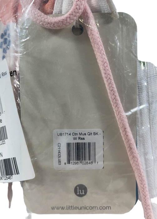 Shop Little Unicorn Deluxe Muslin Quilted Throw, Watercolor Roses at GoodBuy Gear