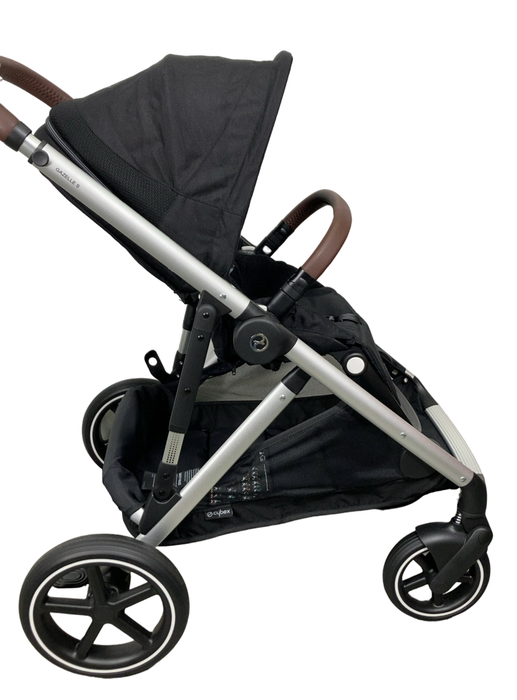 Shop Cybex Gazelle S Modular Stroller, 2024, Moon Black, Silver Frame at GoodBuy Gear